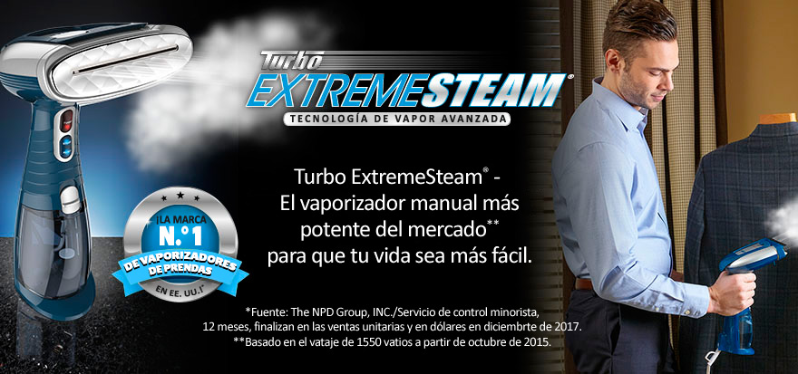 Vaporizador turbo de prendas manual extremesteam de Conair