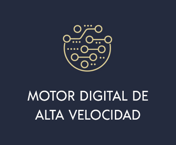 Ícono de circuitos de motor digital de alta velocidad