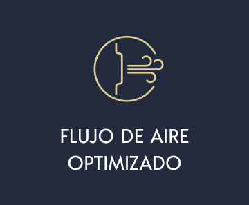 Ícono de soplado de aire con flujo de aire optimizado