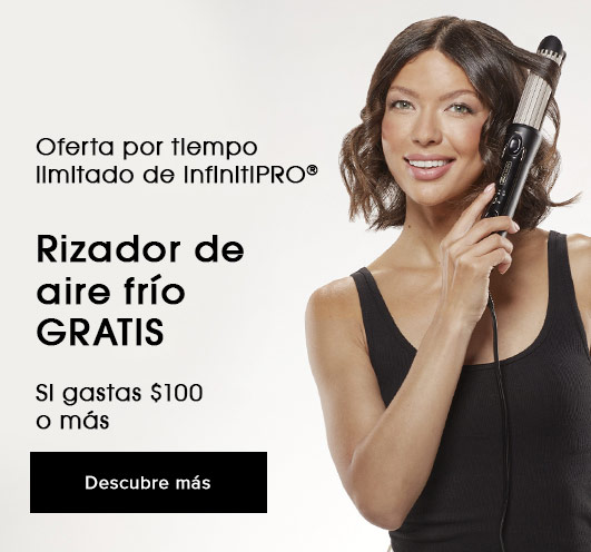 3 Rizadores Curl Secret de Conair con muestras de cabello rizado de tubos de 3/4 in, 1 1/2 in y 1/2 in