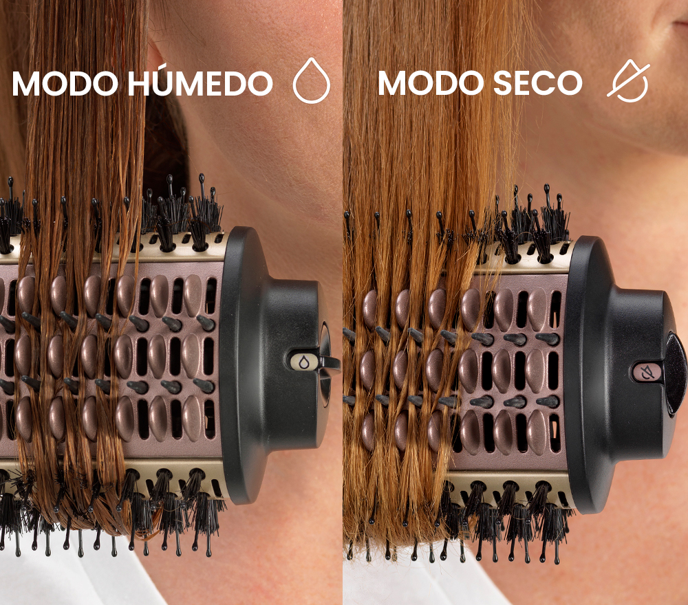 Secador de cabello 2 en 1 con modo húmedo y seco