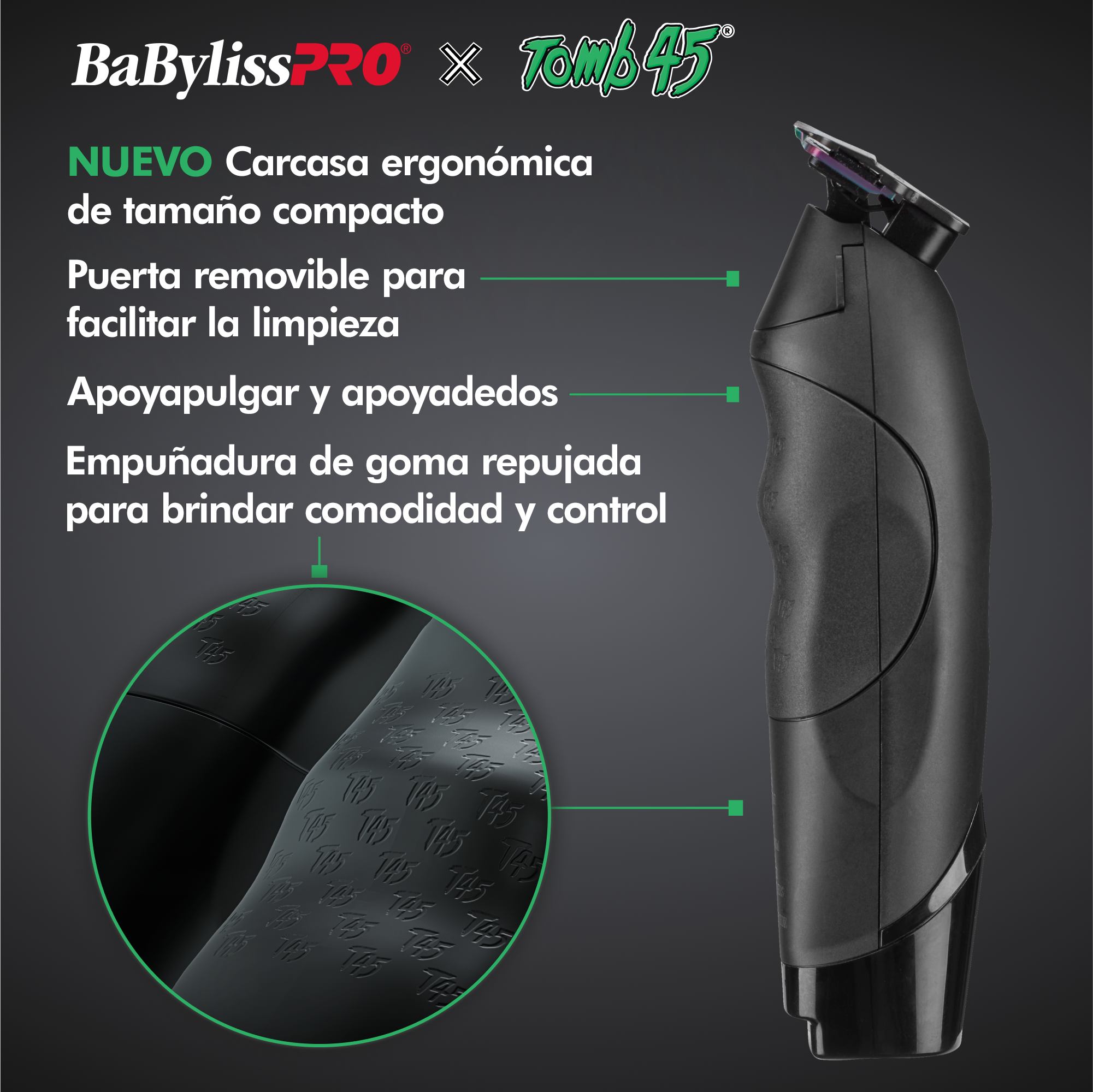 Recortadora de carga inalámbrica BaBylissPRO® x Tomb45®