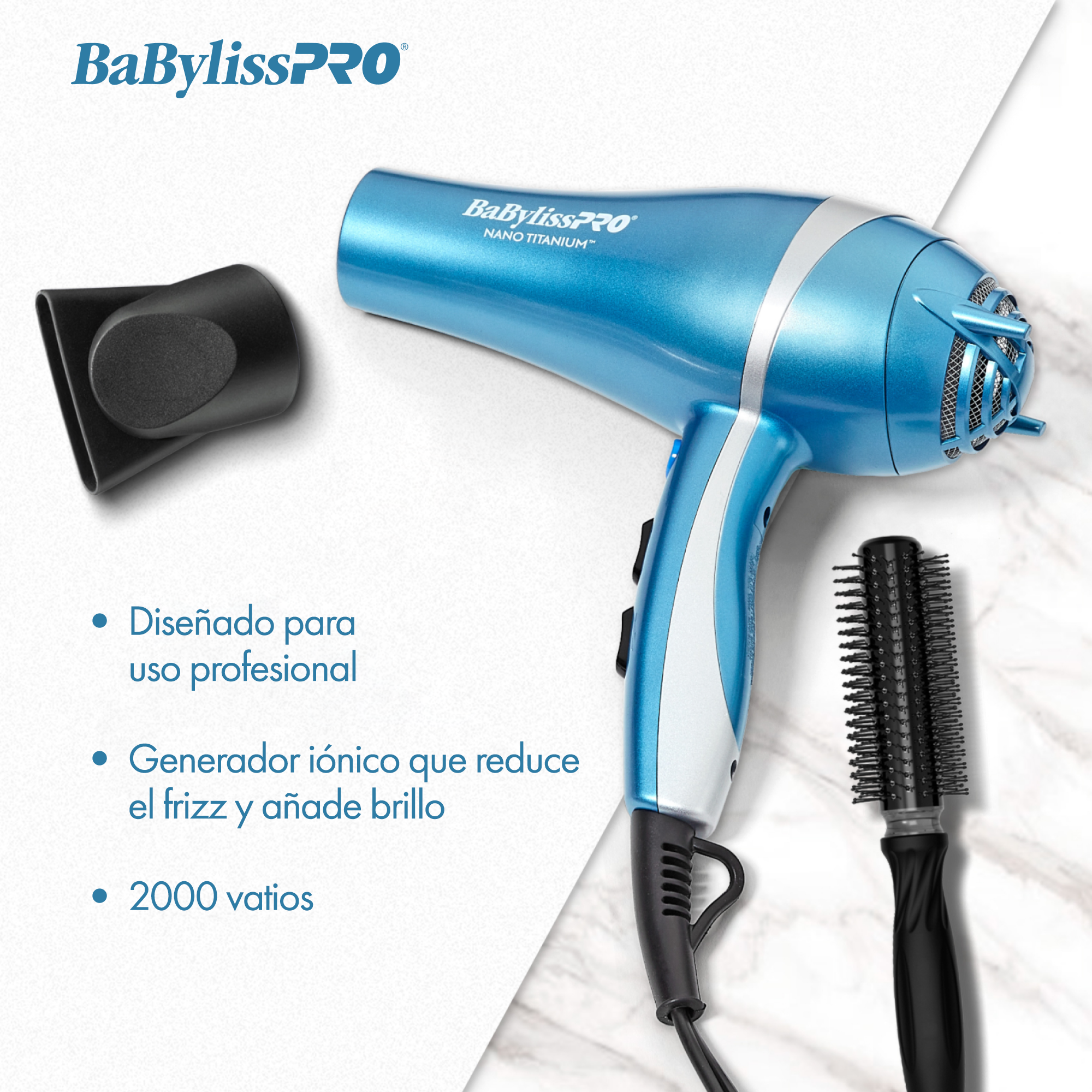 Secador BaBylissPRO Nano Titanium