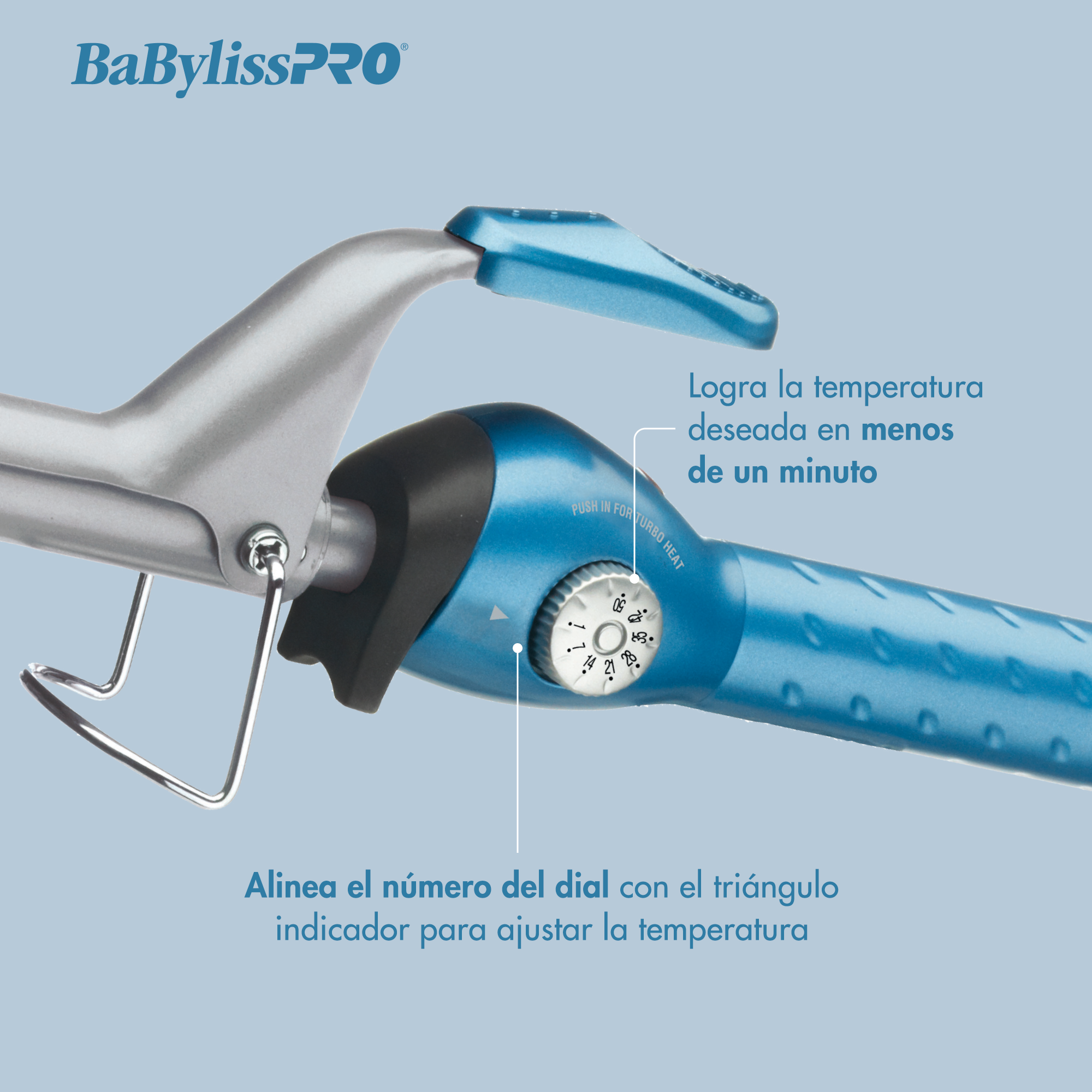 Tenaza de resorte de 1½ in BaBylissPRO® Nano Titanium™