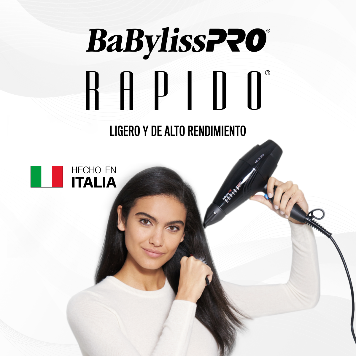 Secador BaBylissPRO® Rapido® (negro)