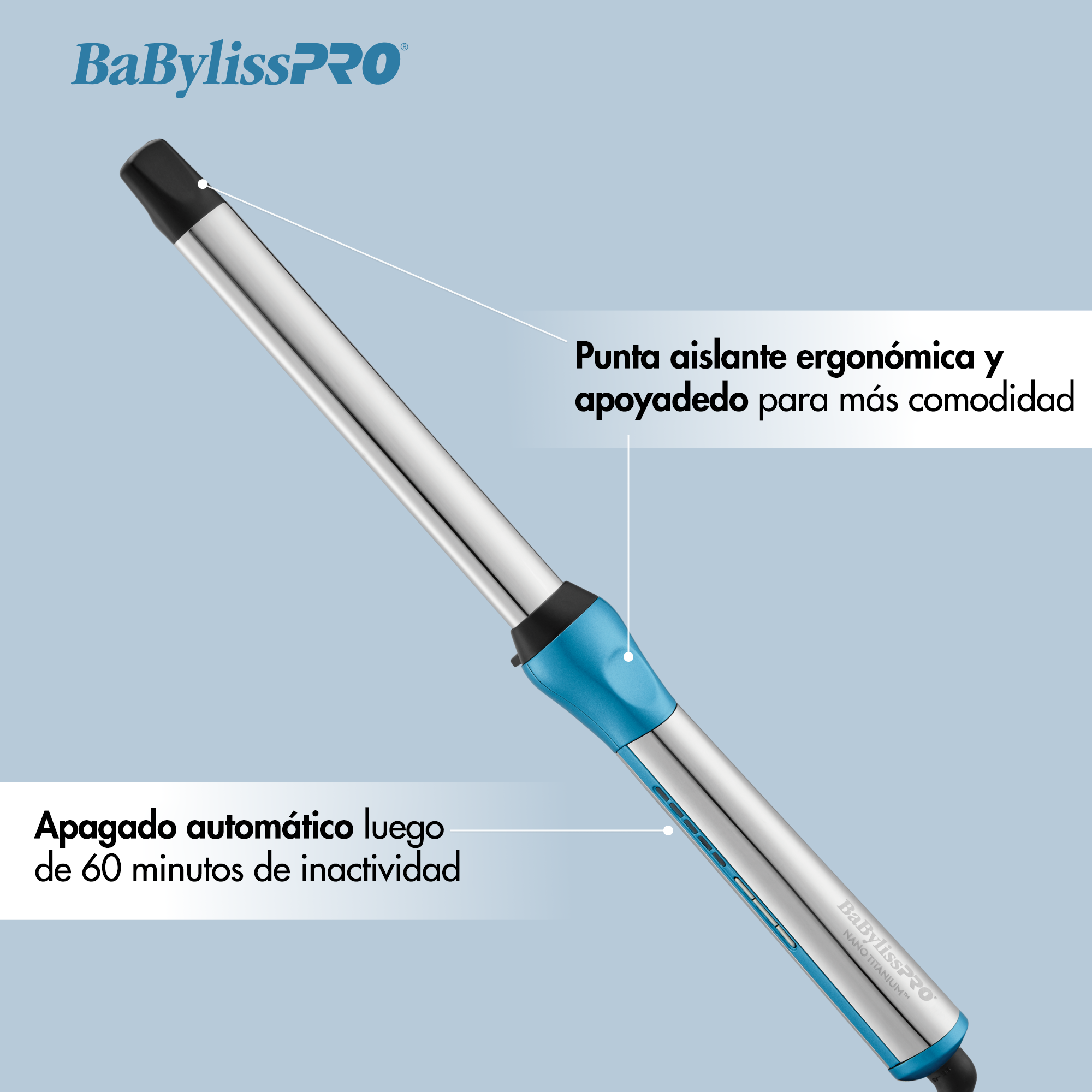 Rizador ovalado de 1 in BaBylissPRO® Nano Titanium™