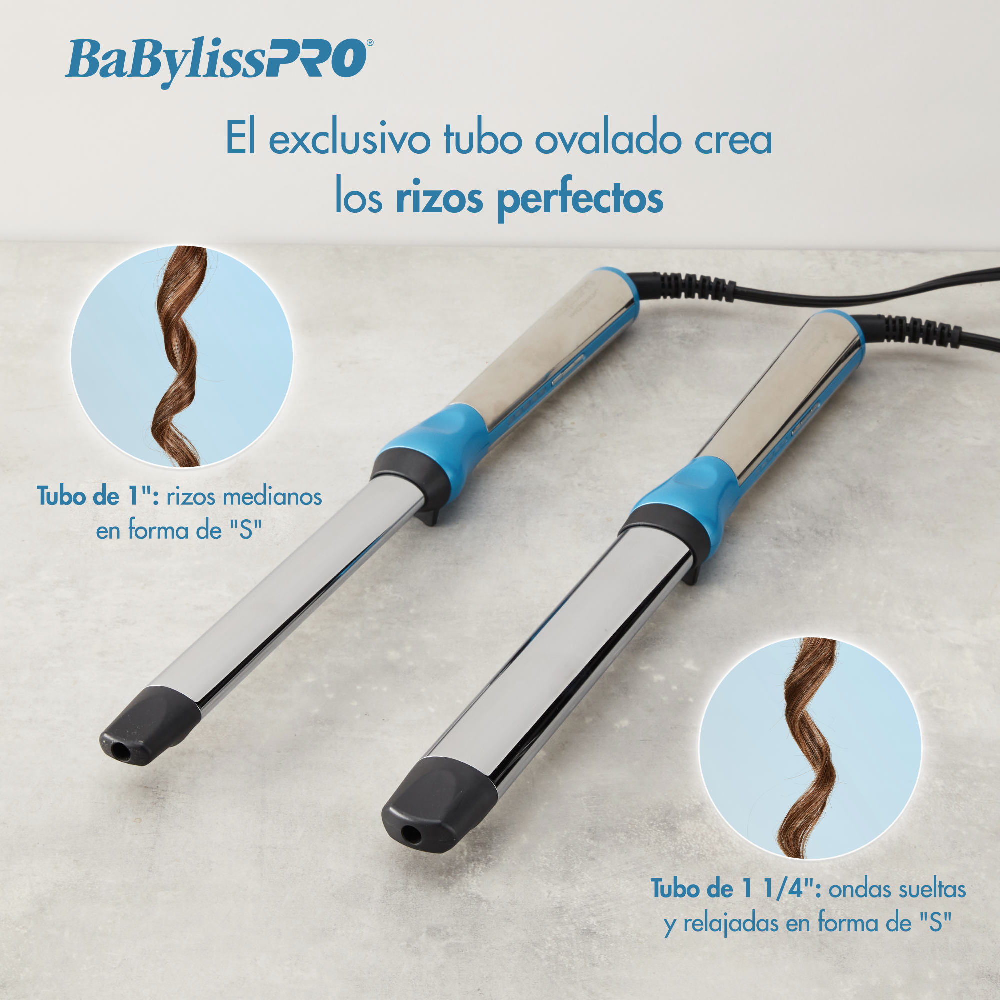 Rizador ovalado de 1 in BaBylissPRO® Nano Titanium™