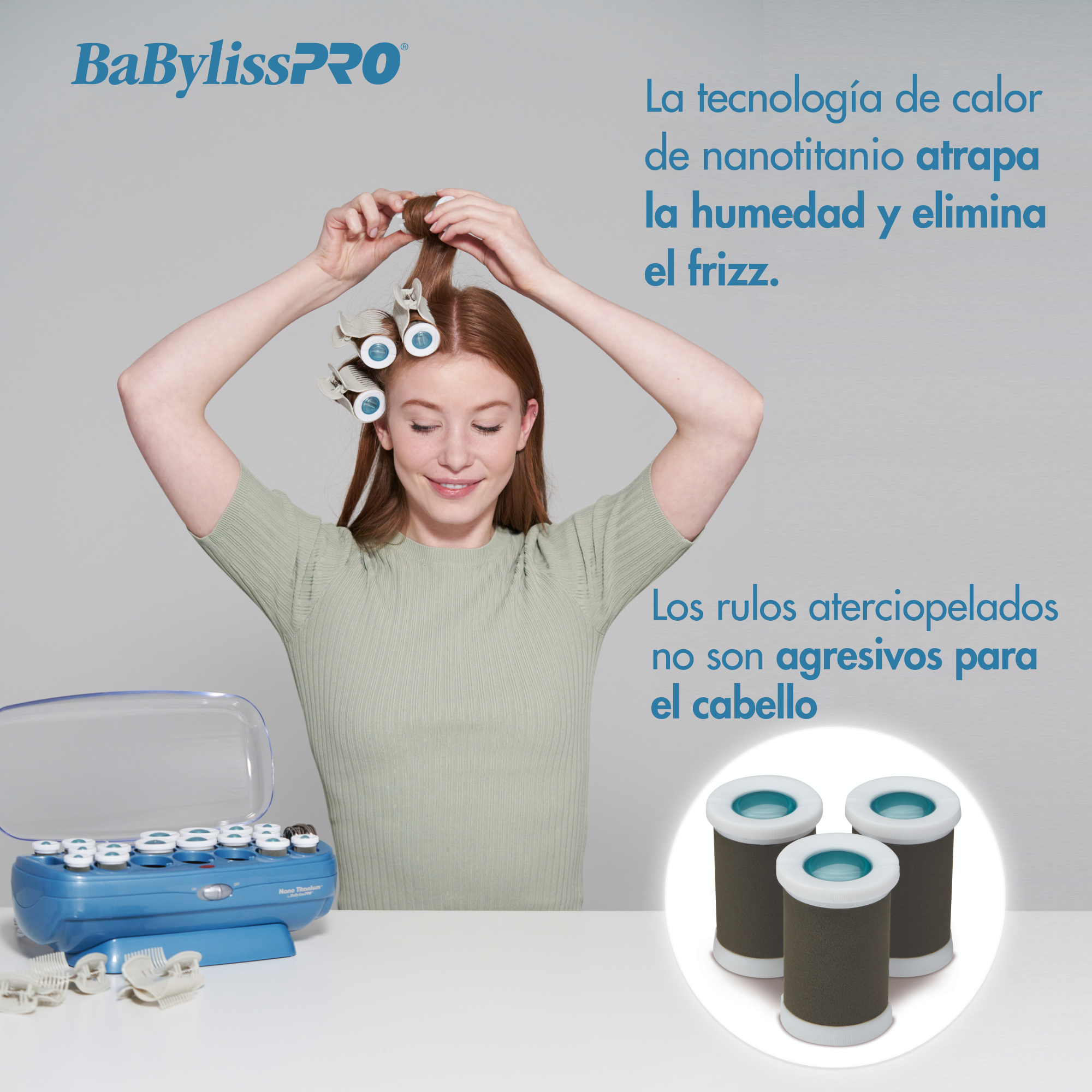Set de 20 rulos calientes profesionales BaBylissPRO® Nano Titanium™​​